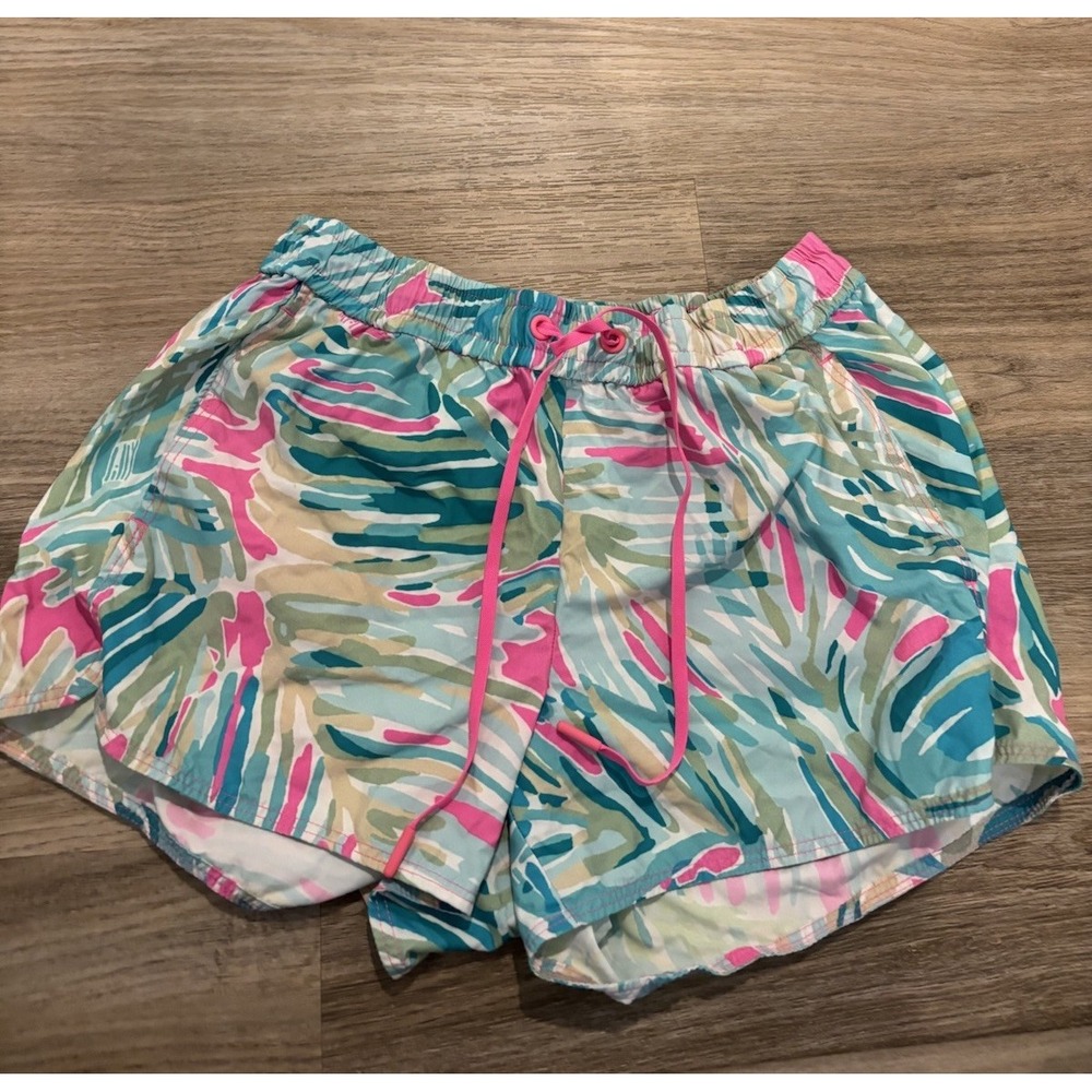 Lilly Pulitzer Run Around Shorts Luxletic Classic Multi Color Small Athletic